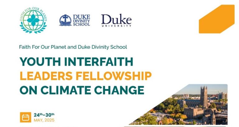 Fully Funded FFOP Youth Interfaith Leaders Climate Change Fellowship 2025