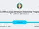 ECOWAS Immersion Internship Program 2025 | for African Graduates