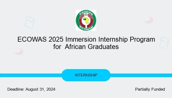 ECOWAS Immersion Internship Program 2025 | for African Graduates