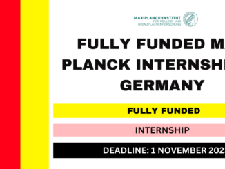 Call for Applications: Max Planck Internship 2024