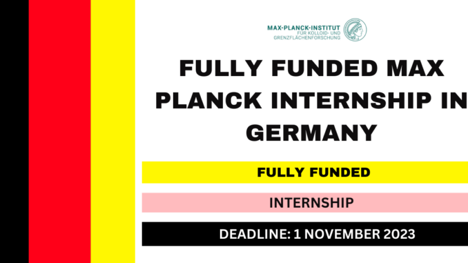 Call for Applications: Max Planck Internship 2024